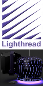Lighthread's open hardware/source FREE (Fiber Resin Extrusion Engineering) 3D printhead.